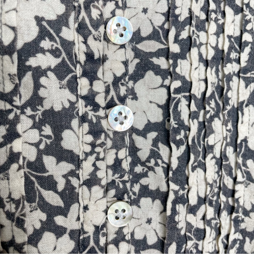 Faherty | Isha Linen‎ Blend Floral Dress, small - Picture 4 of 10